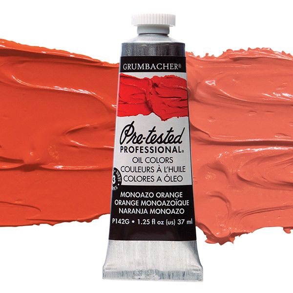 Grumbacher Pre-Tested Oil Paint 37 ml Tube - Monoazo Orange