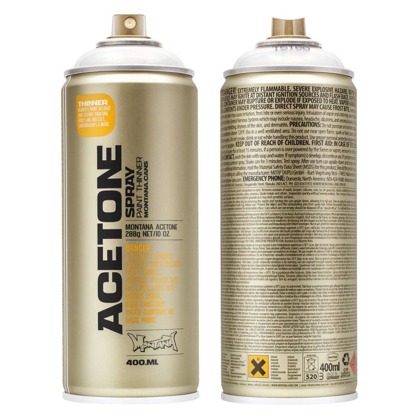 Montana TECH Acetone, Montana Acetone - 400ml Spray Can
