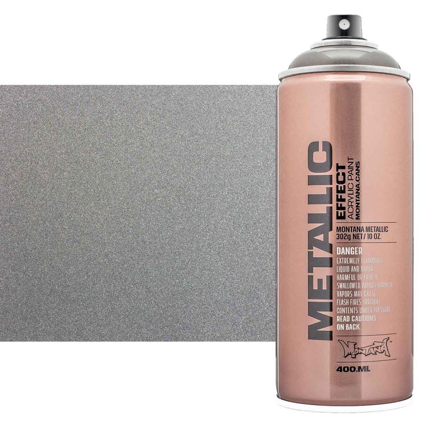 Montana Effect Spray Can 400ml Metallic Silver Montana Silver