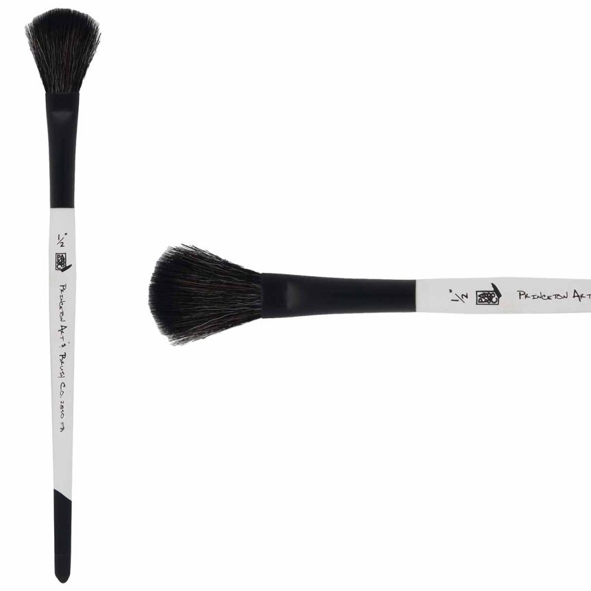 Princeton Mop Series 2850 Goat Brush - Filbert Mop, Short Handle, Size 1/2"