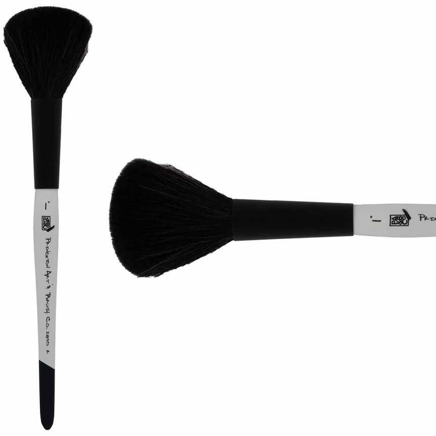 Princeton Mop Series 2850 Goat Brush - Round Mop, Short Handle, Size 1"