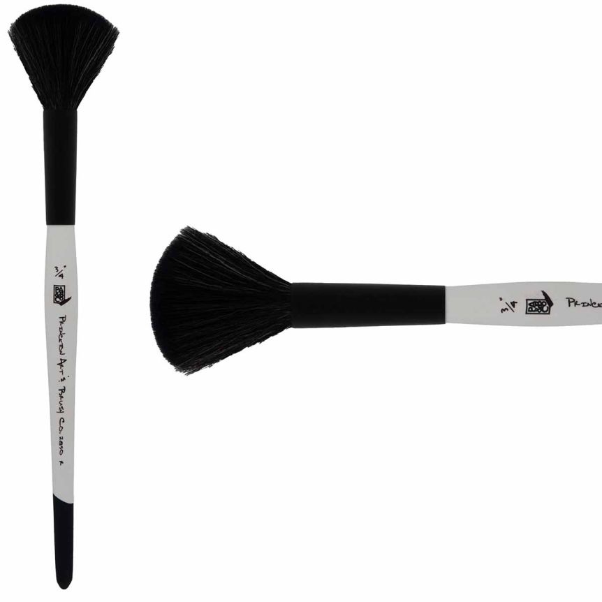 Princeton Mop Series 2850 Goat Brush - Round Mop, Short Handle, Size 3/4"