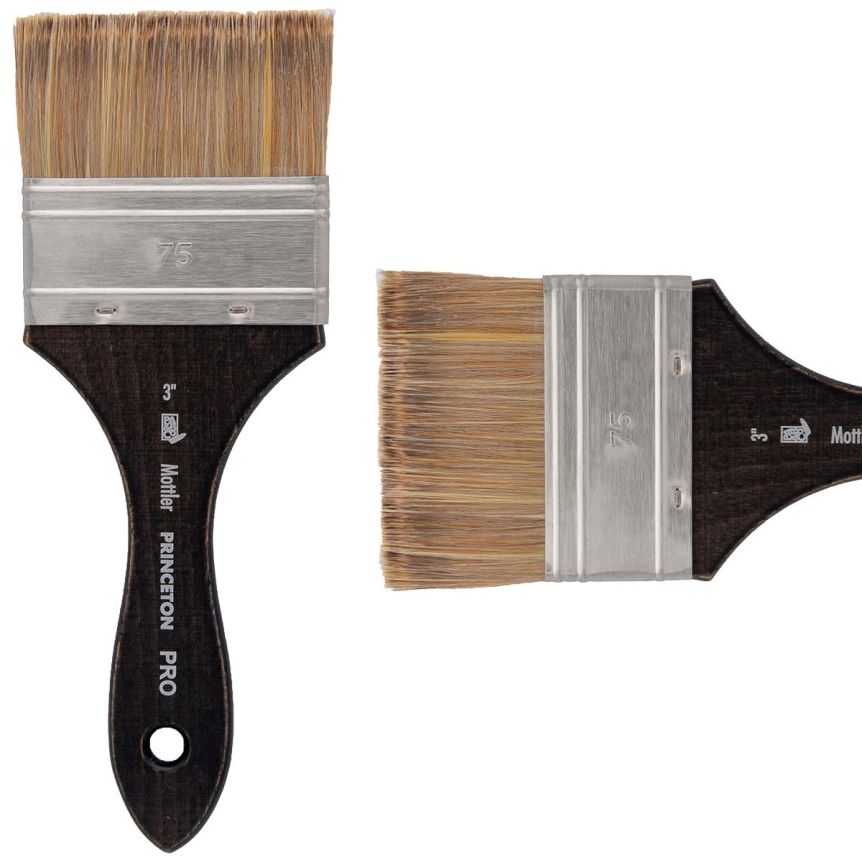 Princeton Pro Series 6000 Synthetic Brush - Mottler, Short Handle, Size 3"