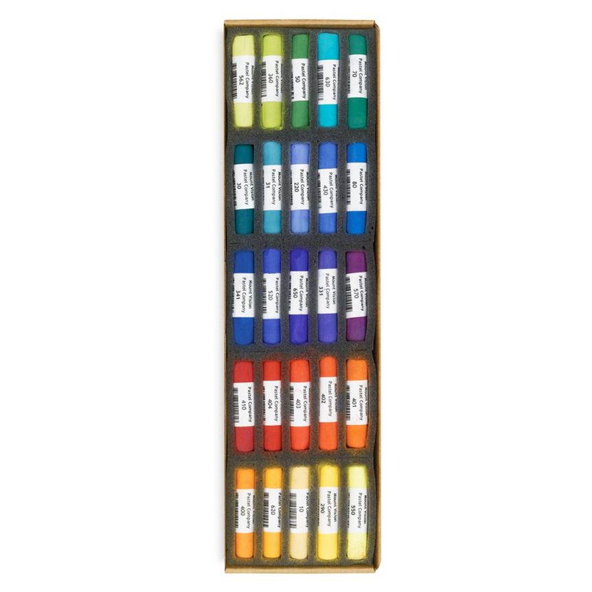 Mount Vision Soft Pastels Set, 25 Chromatic Colors