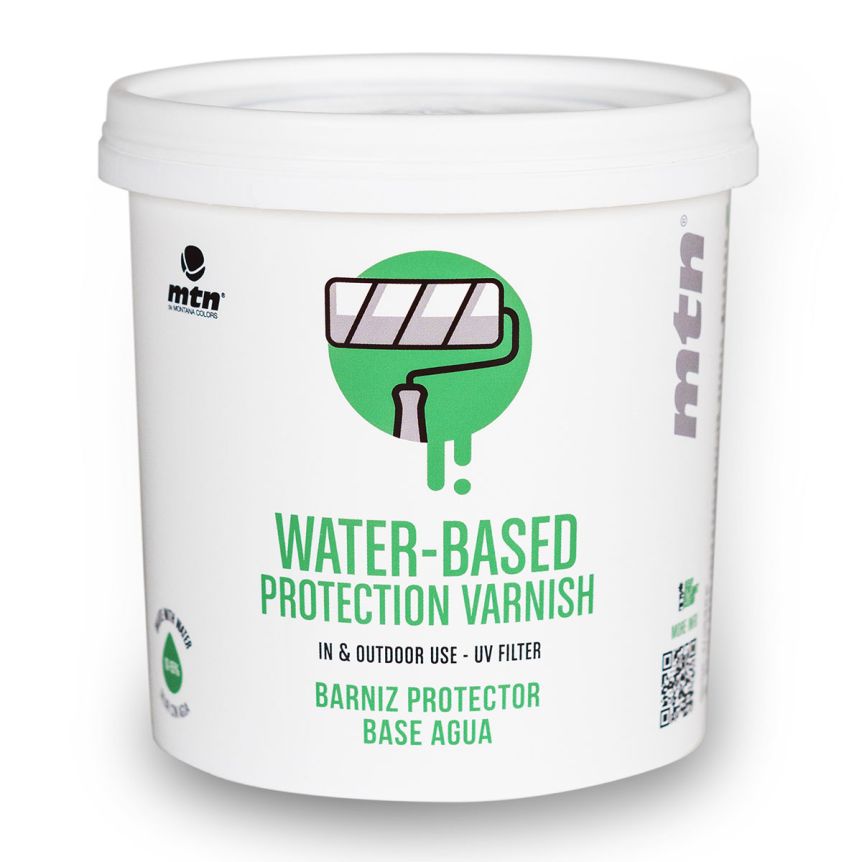 MTN Water Based Spray 1L Gloss Mural Protection Varnish