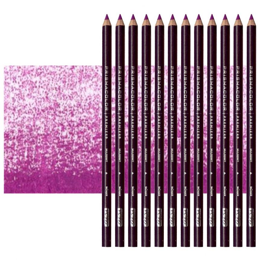 Prismacolor Premier Colored Pencils Set of 12 PC995 - Mulberry	