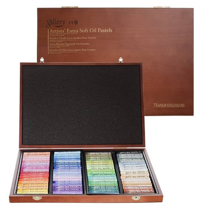 Mungyo Gallery Artists' Soft Oil Pastels - Set of 120, Wooden Box 