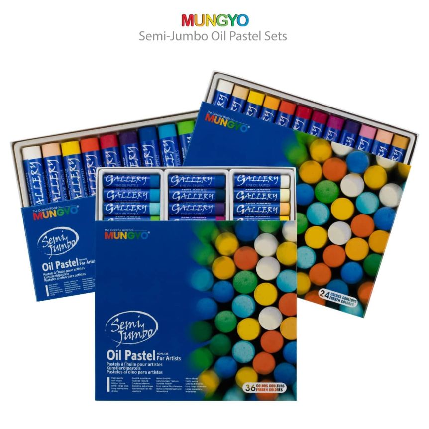 Mungyo Gallery Semi-Jumbo Oil Pastel Sets