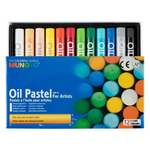 Mungyo Gallery Soft Oil Pastels, Metallic Colors, Set of 12