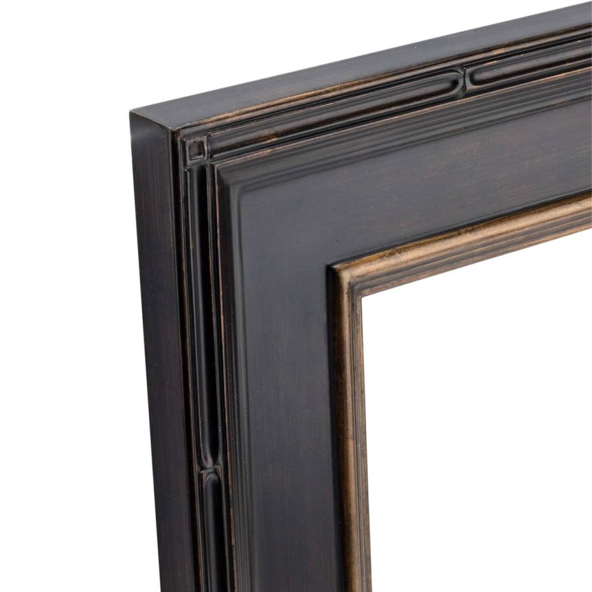 Museum Plein Aire Frame - Antique Black w/ Gold Liner, 18" x 36"
