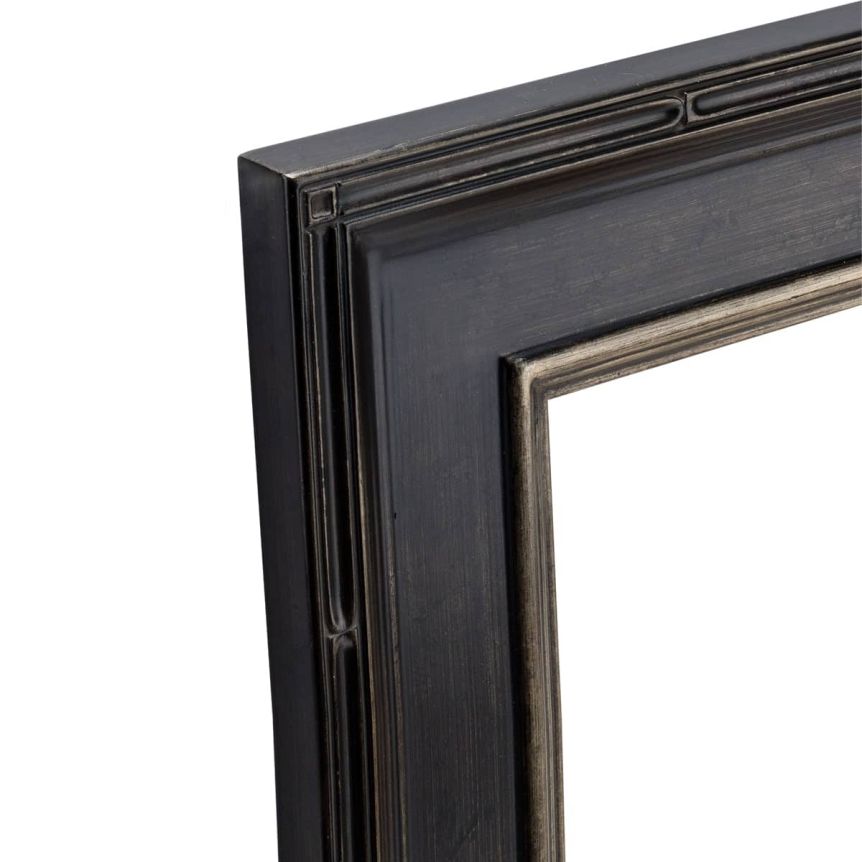Museum Plein Aire Frame - Antique Black w/ Silver Liner, 15" x 30"