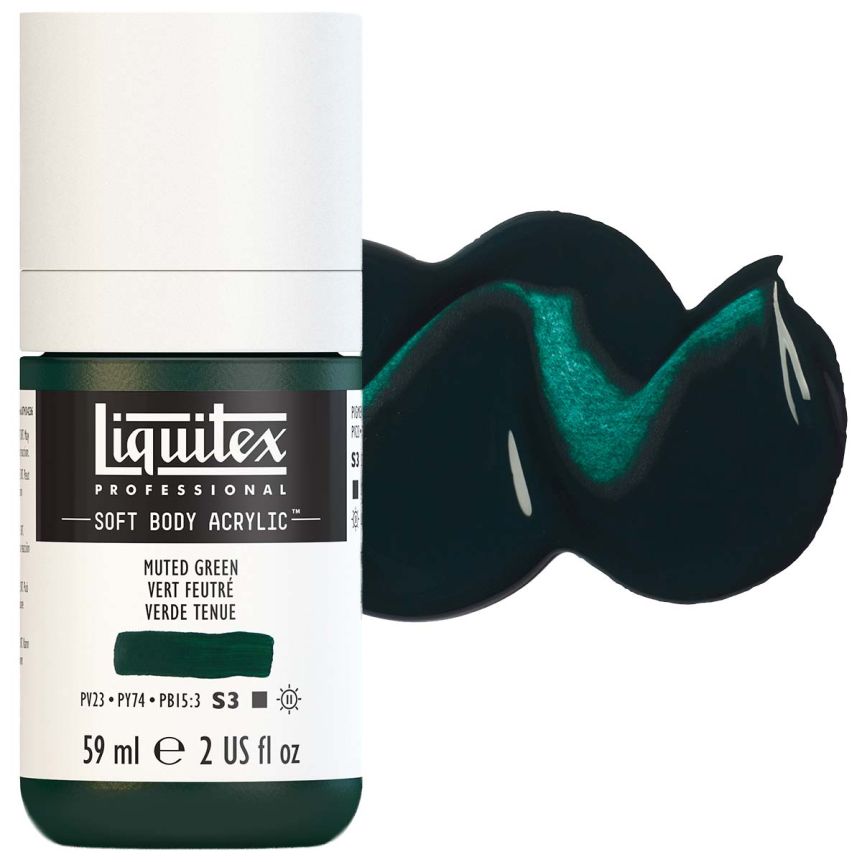 Liquitex Professional Soft Body Acrylic - Muted Green, 2oz Bottle
