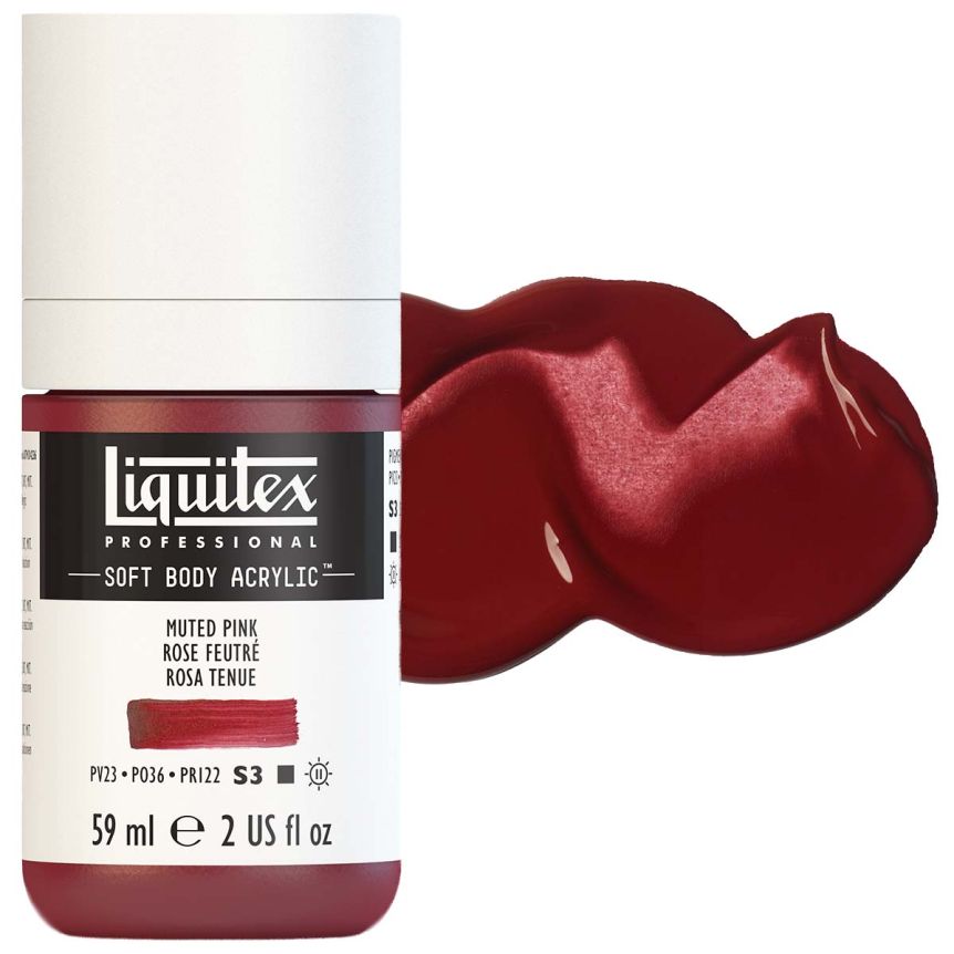 Liquitex Professional Soft Body Acrylic - Muted Pink, 2oz Bottle