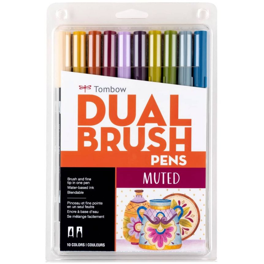 Tombow Dual Brush Marker Set with Case 108pc