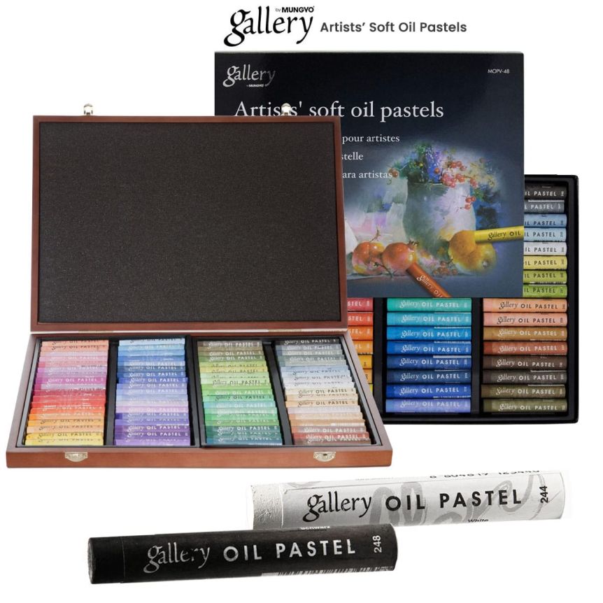 Mungyo Gallery Soft Oil Pastels, Metallic Colors, Set of 12