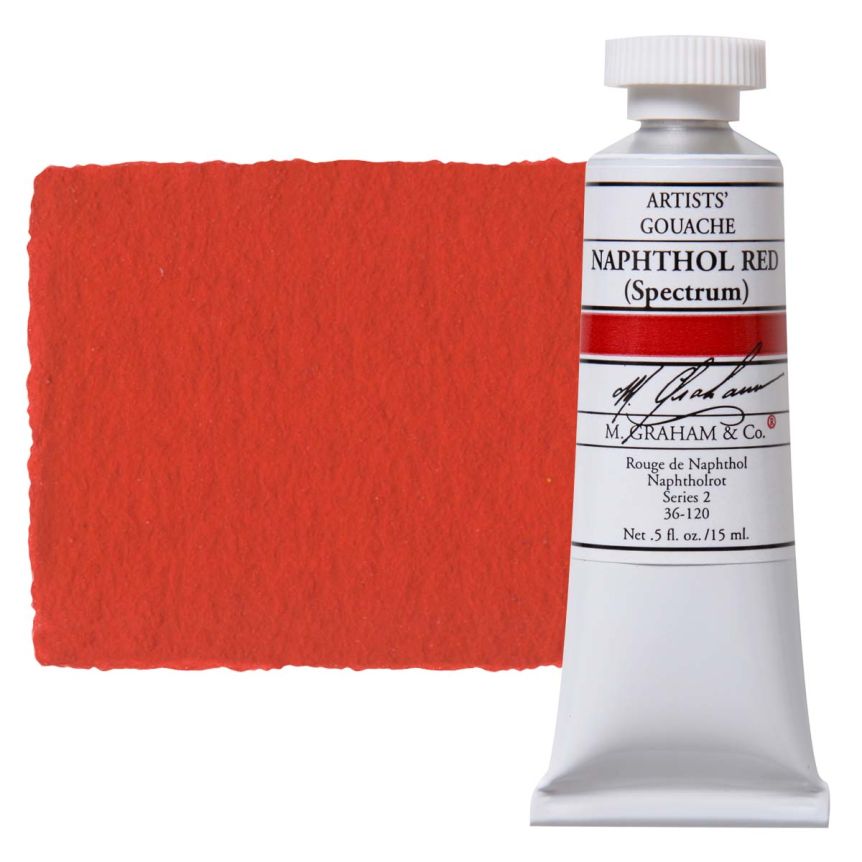 M. Graham Artists Gouache 15ml - Naphthol Red (Spectrum)