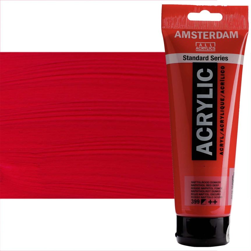 Amsterdam Standard Series Acrylic Paint - Naphthol Red Deep, 250ml Tube