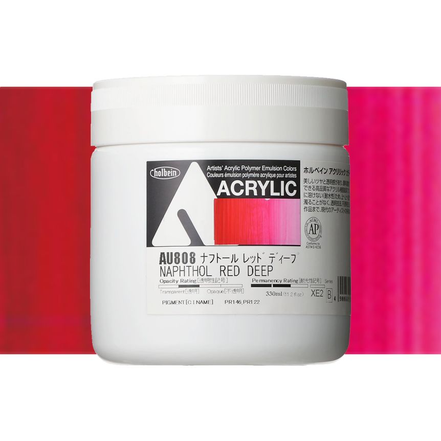 Holbein Heavy Body Acrylic 330ml Naphthol Red Deep