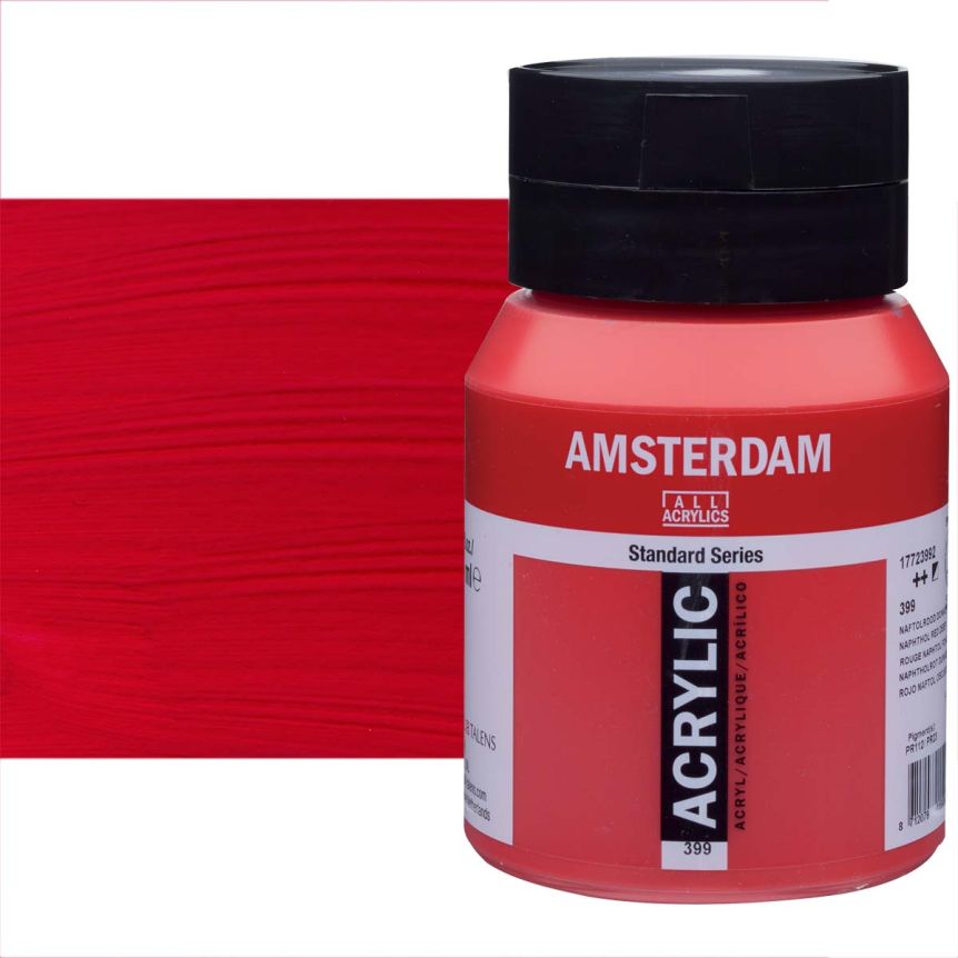 Amsterdam Standard Series Acrylic Paint - Naphthol Red Deep, 500ml Jar
