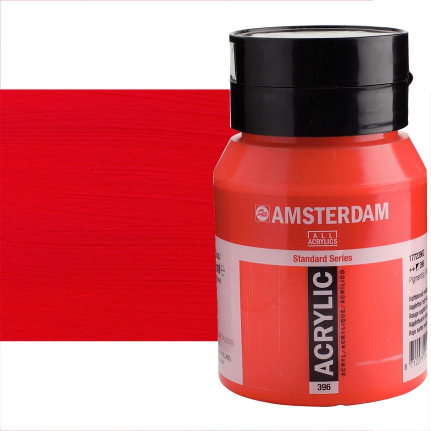 Amsterdam Standard Series Acrylic Paint - Naphthol Red Medium, 500ml Jar