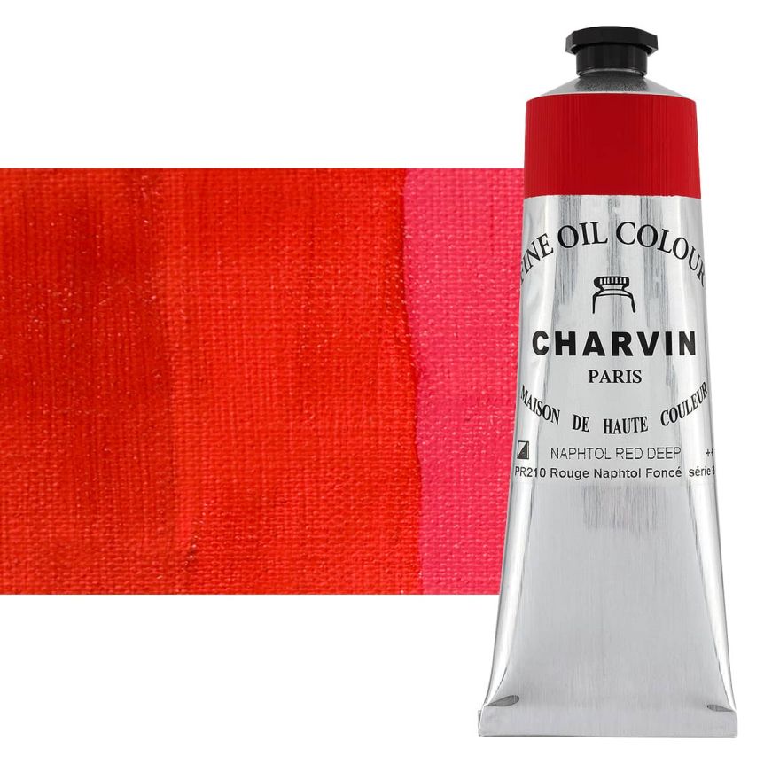 Napthol Red Deep 150ml Tube Fine Artists Oil Paint by Charvin