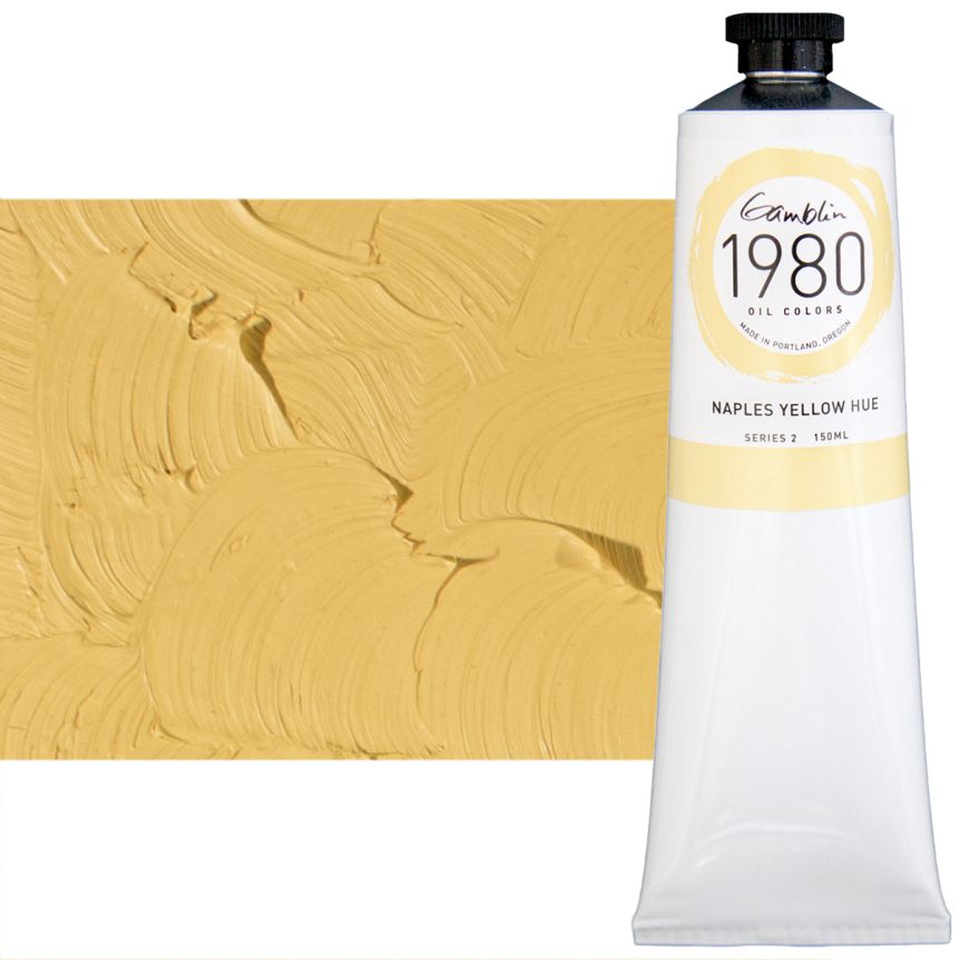 Gamblin 1980 Oil Colors - Naples Yellow, 150ml Tube