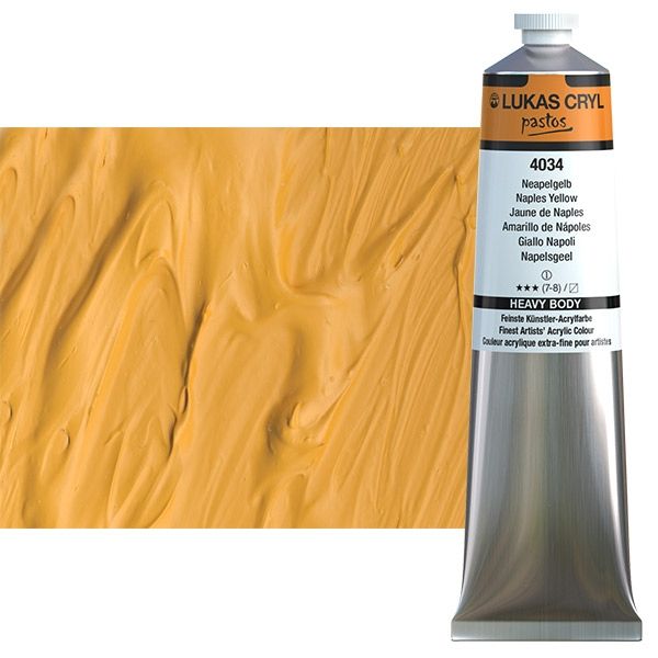 Naples Yellow 200ml LUKAS CRYL Pastos Acrylics