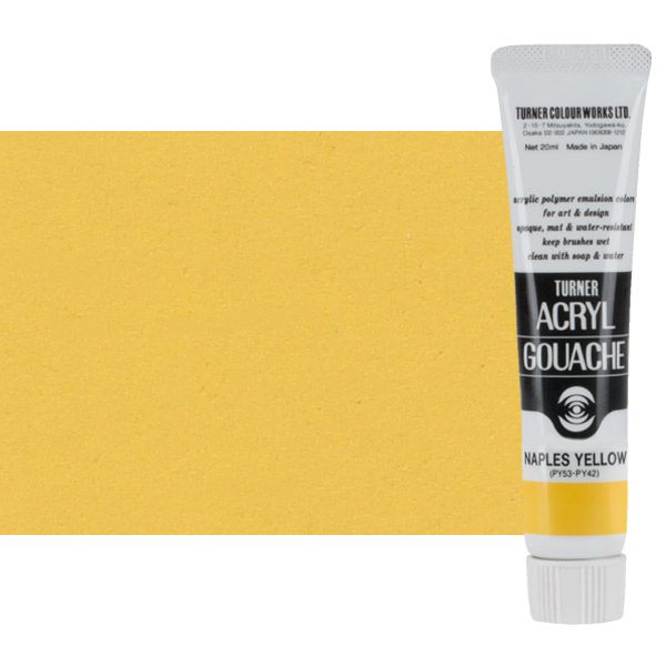 Turner Artist Acryl Gouache - Naples Yellow, 20ml