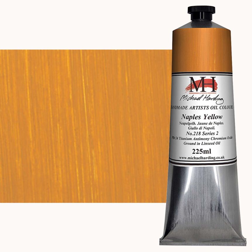 Michael Harding Oil Color - Naples Yellow, 225ml Tube