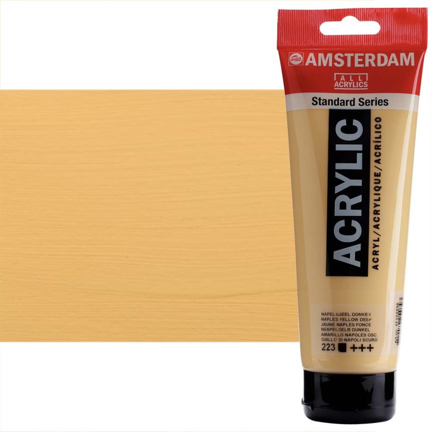 Amsterdam Standard Series Acrylic Paint - Naples Yellow Deep, 250ml Tube