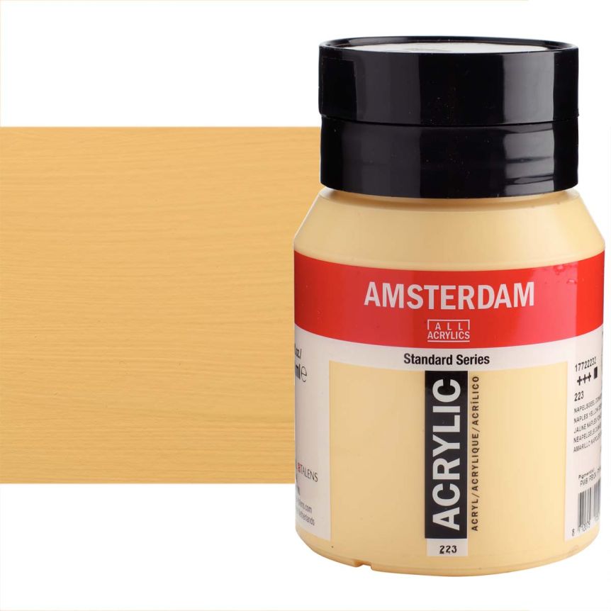Amsterdam Standard Series Acrylic Paint - Naples Yellow Deep, 500ml Jar