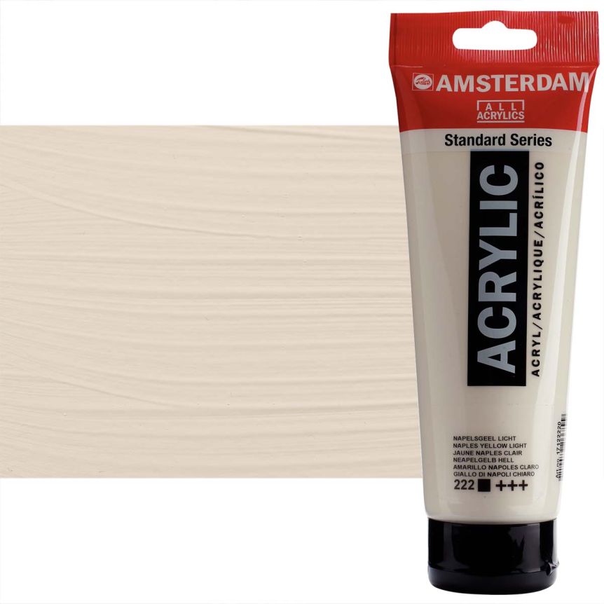 Amsterdam Standard Series Acrylic Paint - Naples Yellow Light, 250ml Tube