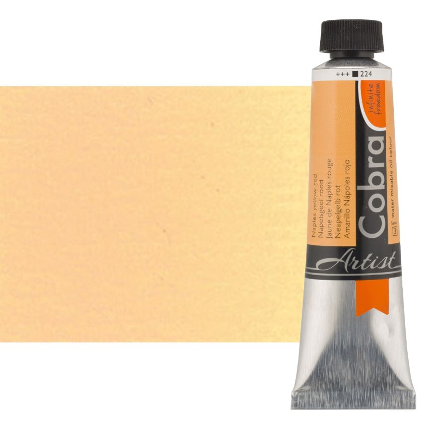 Cobra Water-Mixable Oil Color 40ml Tube - Naples Yellow Red