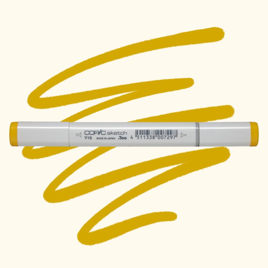 COPIC Sketch Marker Y19 - Napoli Yellow