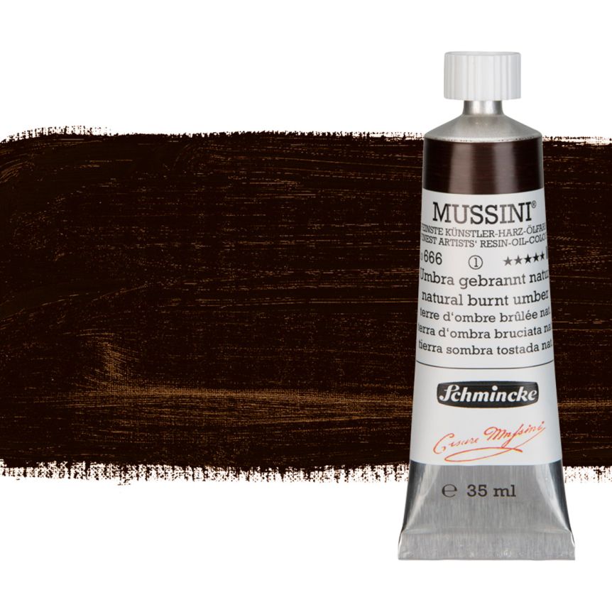 Schmincke Mussini Oil Color 35ml - Natural Burnt Umber