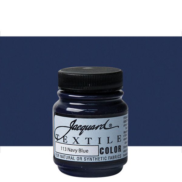 Jacquard Permanent Textile Color 2.25 oz. Jar Navy Blue Jerry's