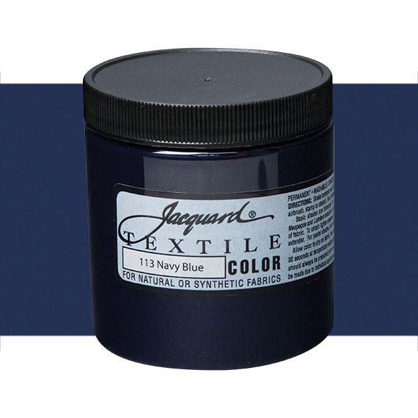 Jacquard Permanent Textile Color 8 oz. Jar Navy Blue Jerry's Artarama