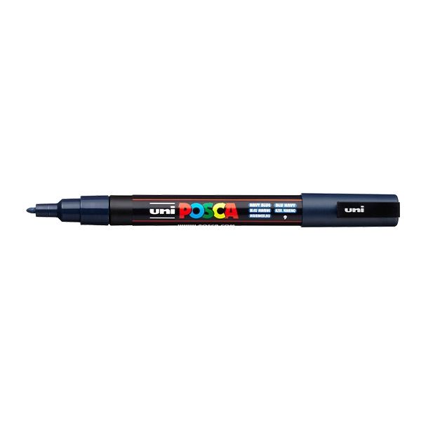 Posca Acrylic Paint Marker 0.9-1.3 mm Fine Tip Navy Blue
