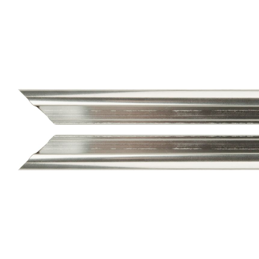 Basic Metal Sectional Frame Pair of 8" - Shiny Silver