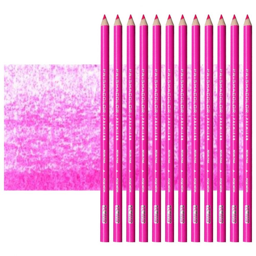 Prismacolor Premier Colored Pencil PC1038 Neon Pink (Set of 12)