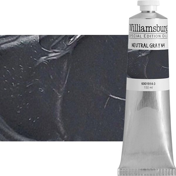 Williamsburg Handmade Oil Paint - Neutral Grey 4, 150ml Tube