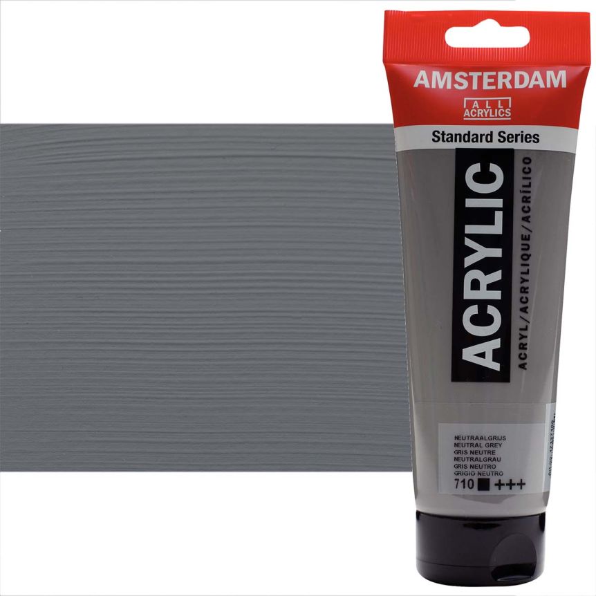 Amsterdam Standard Series Acrylic Paint - Neutral Grey, 250ml Tube