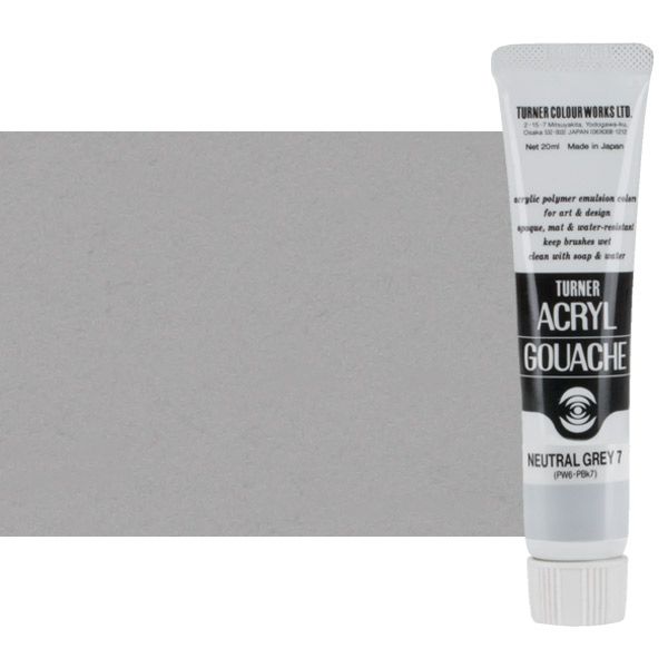 Turner Artist Acryl Gouache - Neutral Grey No.7, 20ml