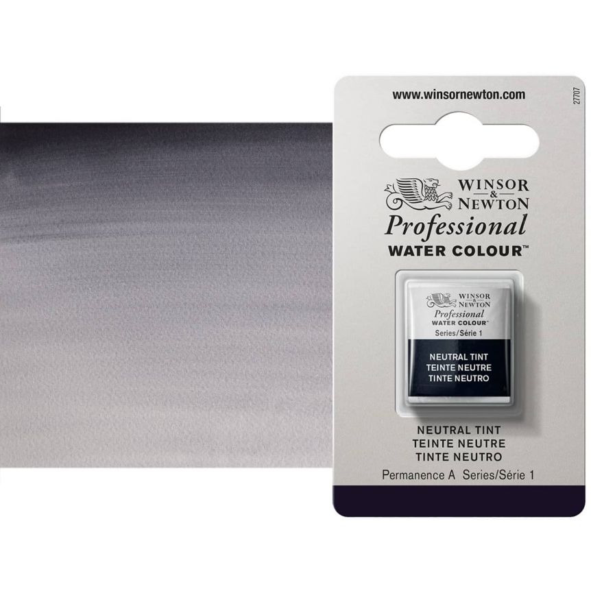 Winsor & Newton Professional Watercolor Half Pan - Neutral Tint