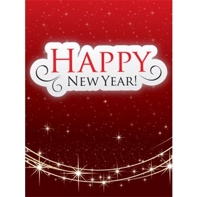 Happy New Year Holiday Sparkle Electronic eGift Card
