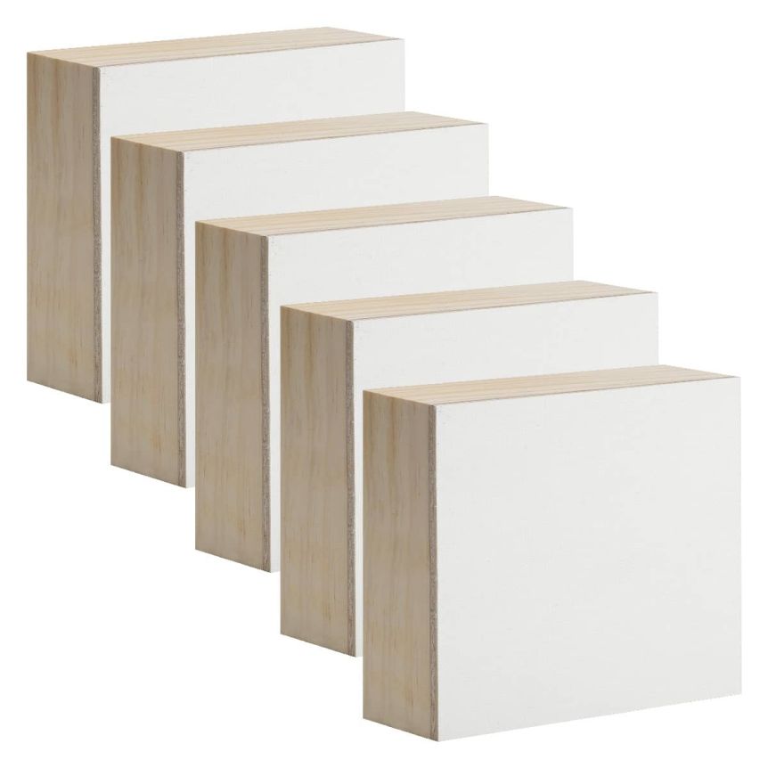 New York Central Professional Canvas Art Wood Panel Claessens 166 Universal 7/8" Deep 18" x 18" (Box of 5)