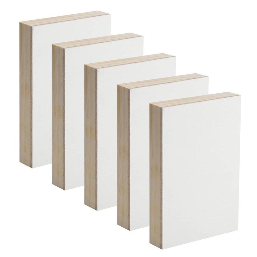 New York Central Professional Canvas Art Wood Panel Claessens 15DP Oil Primed 7/8" Deep 18" x 24" (Box of 5)