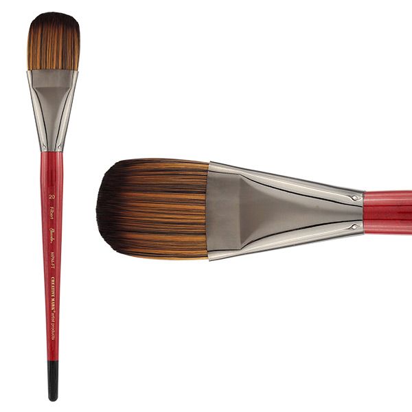 Staccato MPM-FT Long Handle Synthetic Brush - Filbert sz. 20
