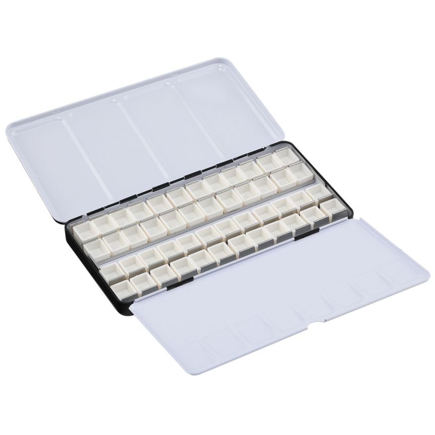 Watercolor Metal Palette, 48 Empty Half Pans