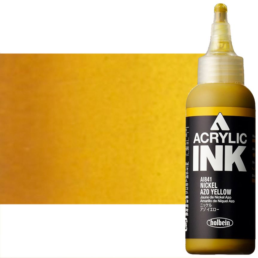 Holbein Acrylic Ink - Nickel Azo Yellow, 100ml